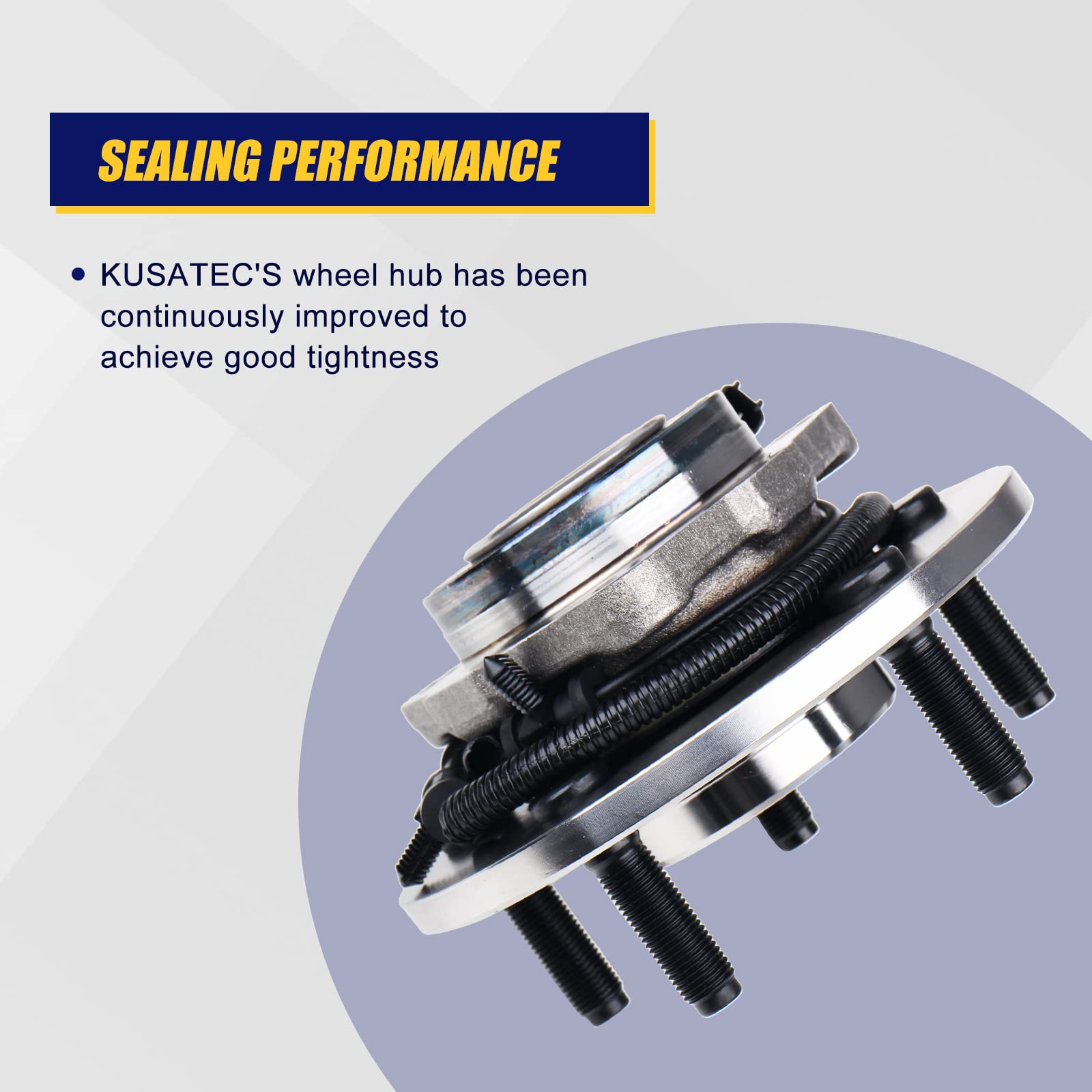Front Wheel Bearing & Hub Assembly For 2012-2022 RAM 1500 Classic - Left & Right Side With Wheel Speed Sensor