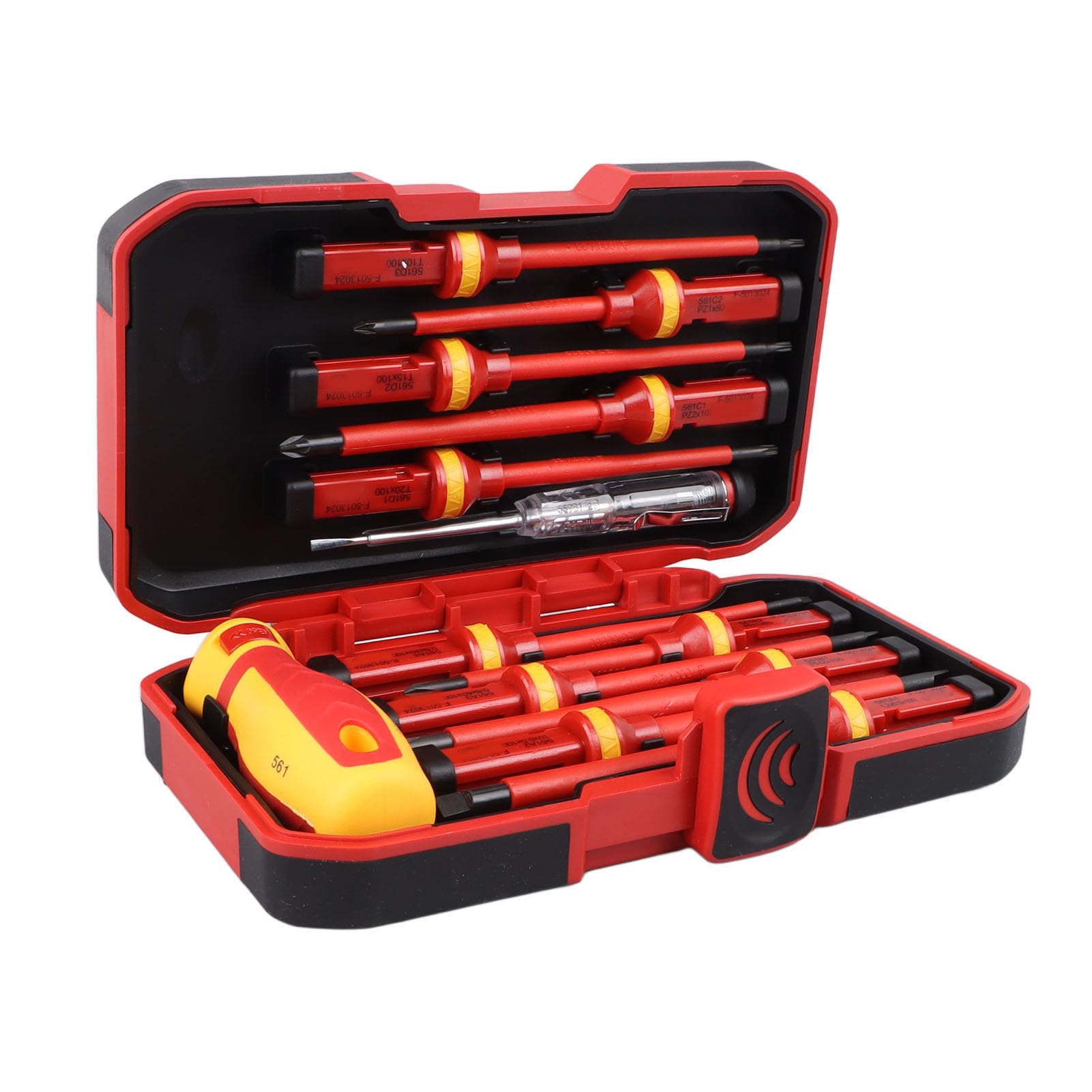 Assemblly Premium Impostati di cacciaviti isolati set, punteggio foot e Phillips Testi a testa non slip, elettricisti professionisti isolati incrociati set per riparazione