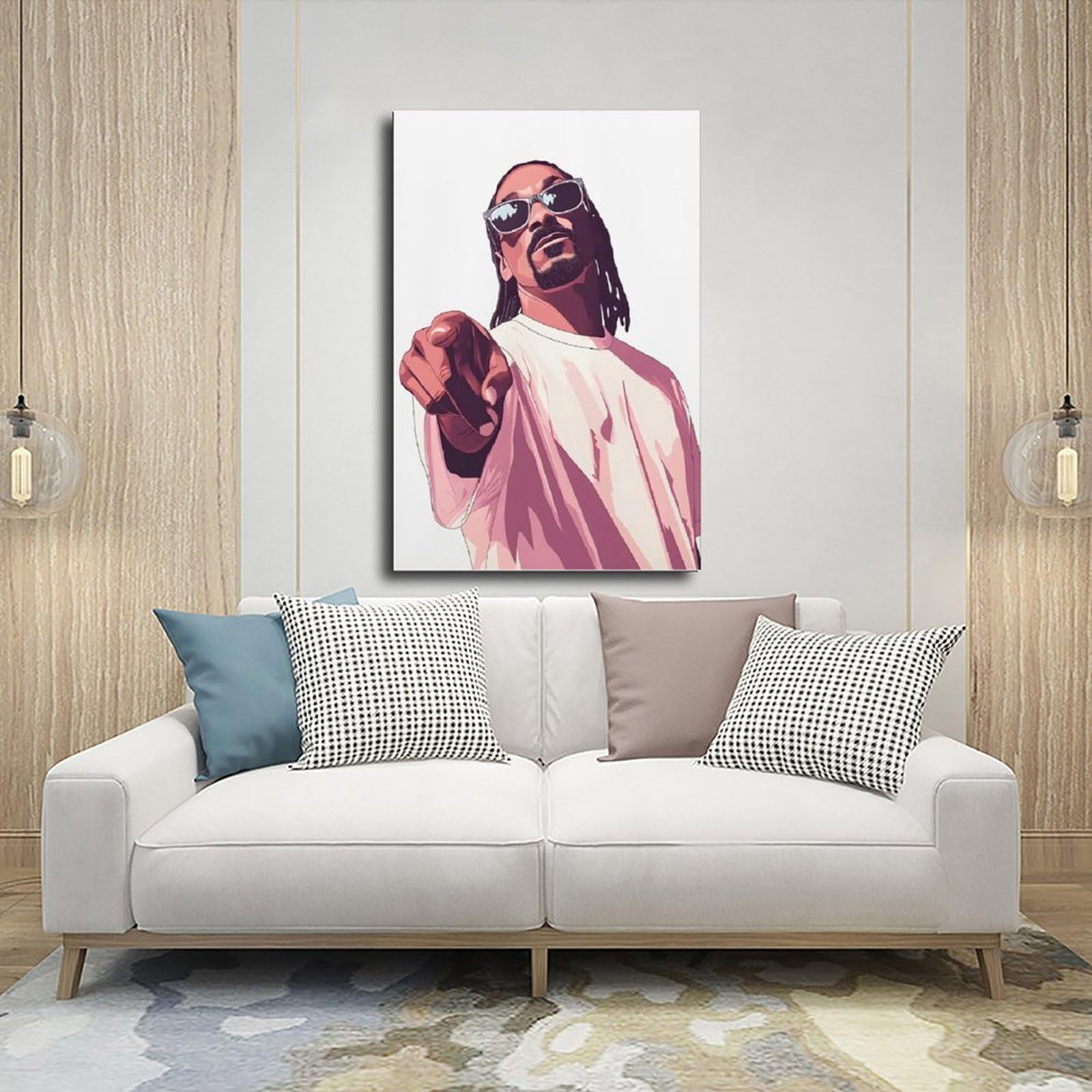 Poster moderno hip-hop su tela da parete decorazione artistica da parete stampa dipinti per soggiorno camera da letto decorazione 61 cm L x 91,4 cm W