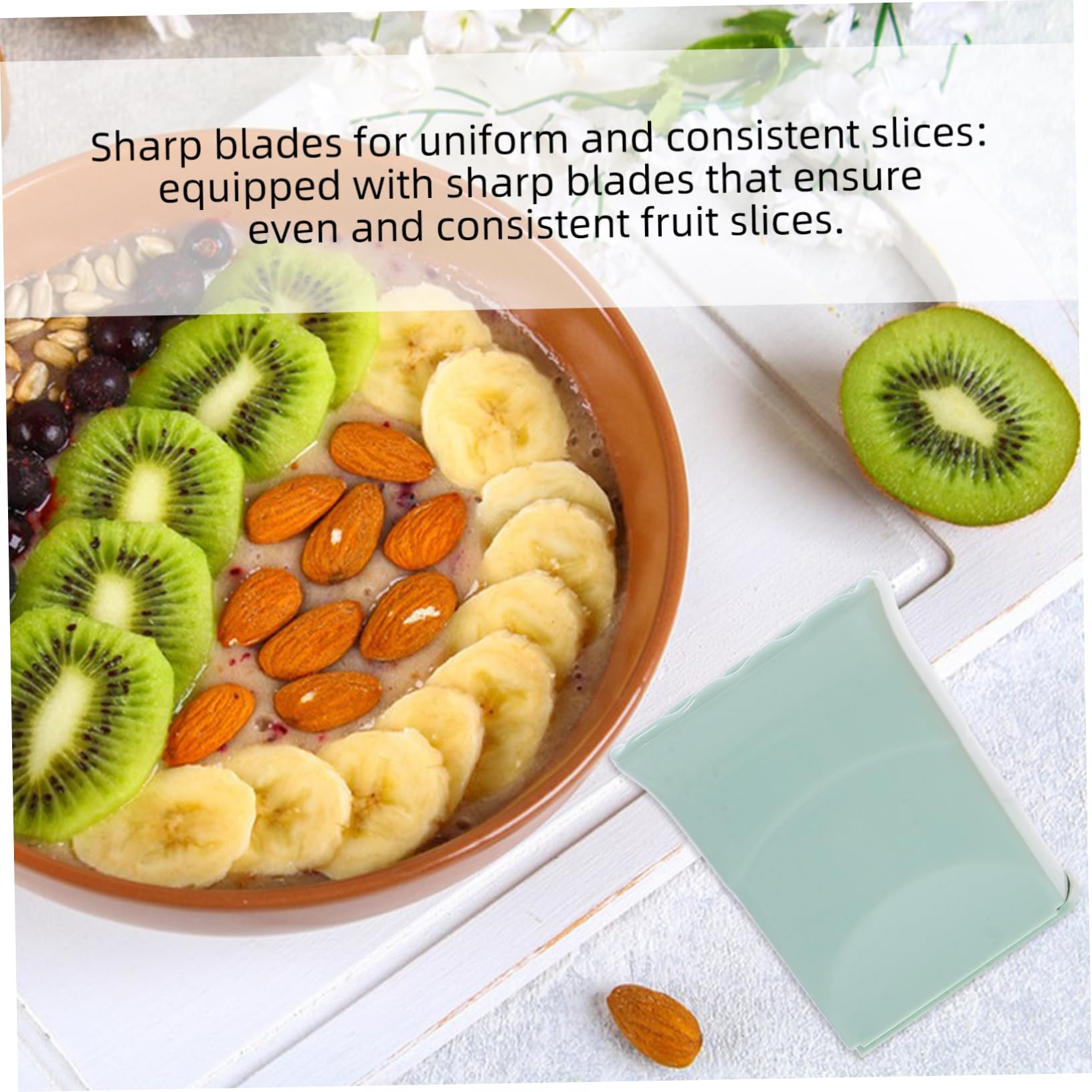 ABOOFAN 4 Sätze Obstschneider Bananenschneider Obstbecherschneider Mini-Slicer Tassenschneider gemüseschneider küchenwerkzeug Allesschneider für zu Hause Eierschneider kochen Plastik