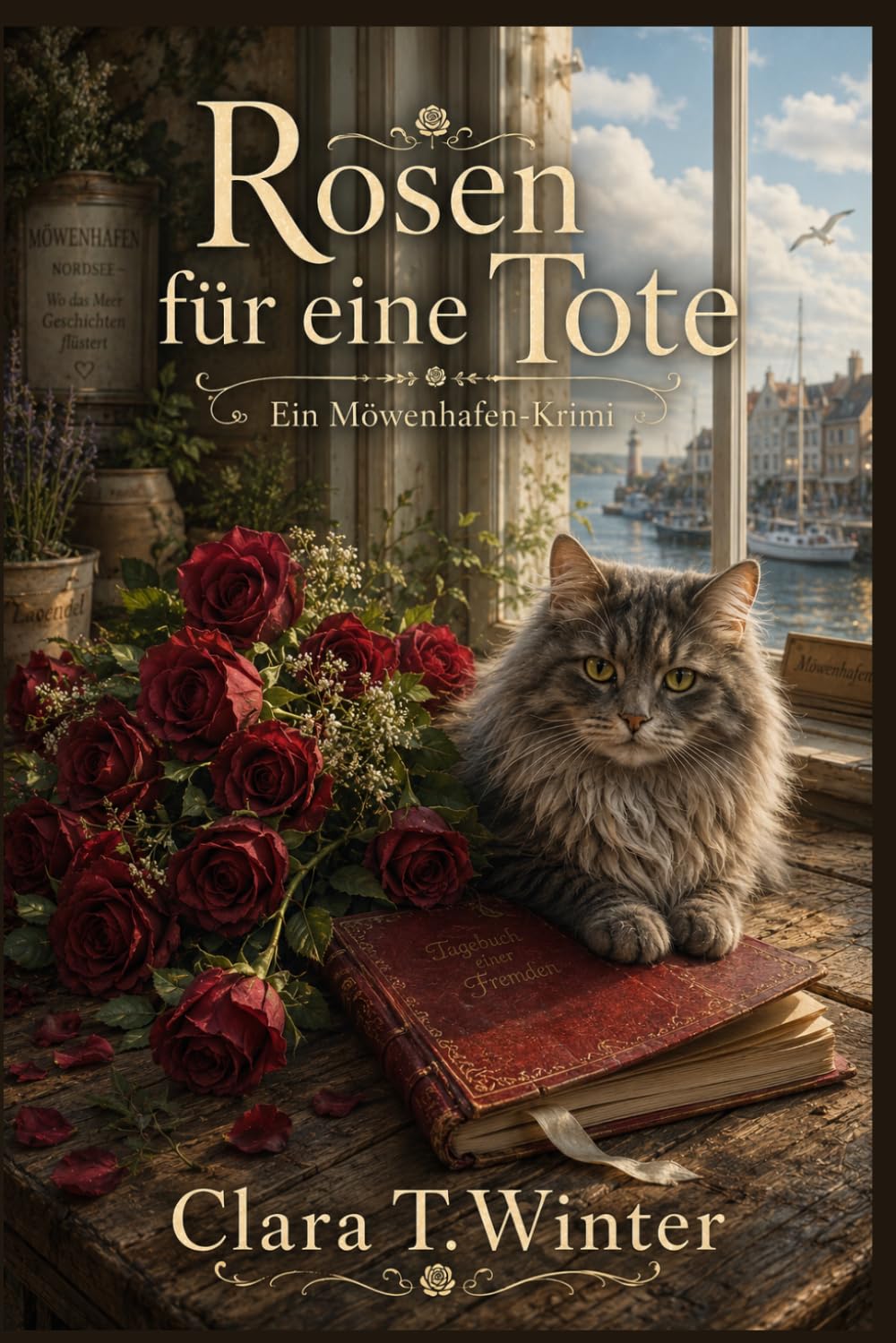 Rosen für eine Tote: Ein norddeutscher Cosy Mystery – Wohlfühlkrimi mit Katze an der Küste (Die Möwenhafen Geheimnisse 3)