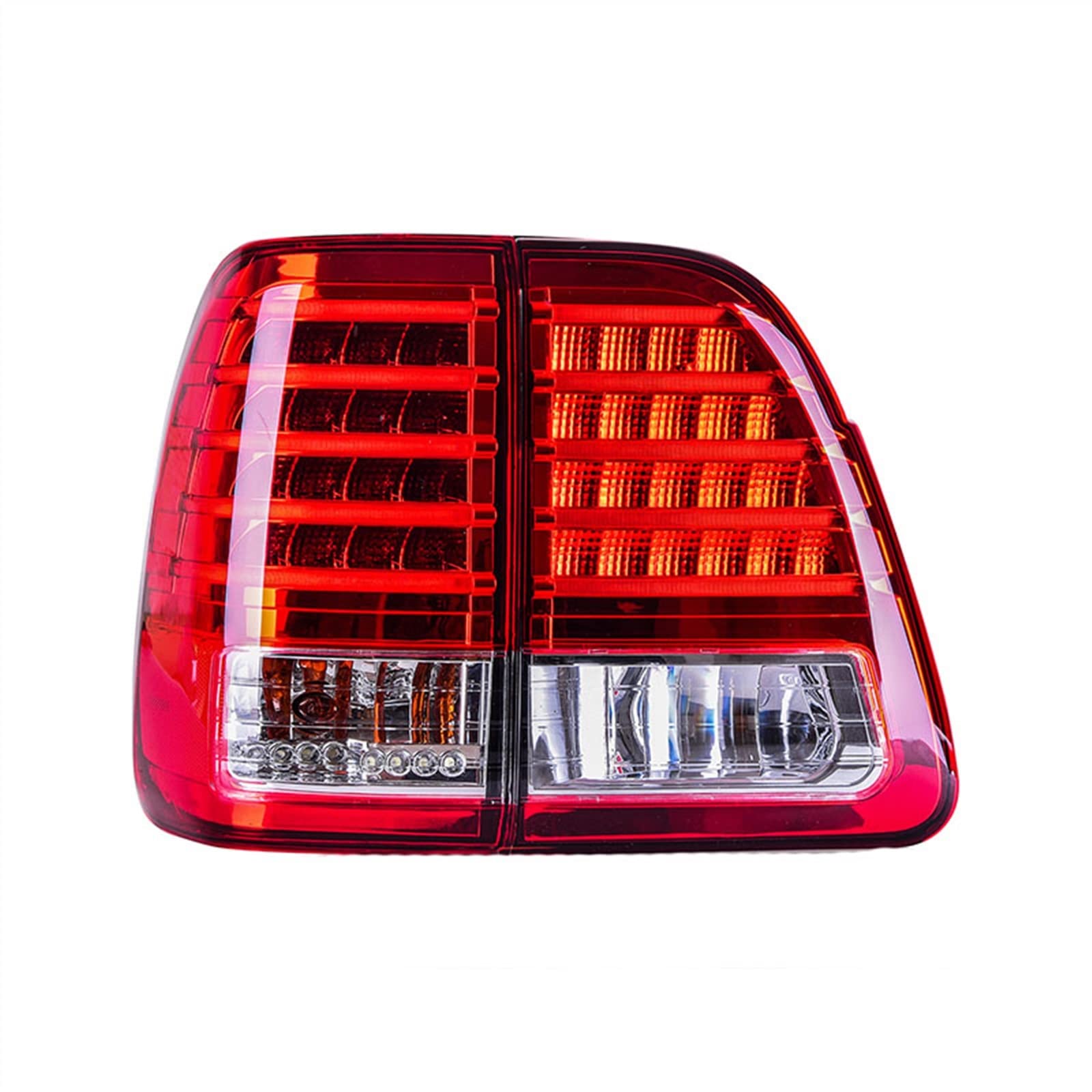 Gruppo Fanali Posteriori A LED Dinamici Per Toyota Land Cruiser LC100 E LX470 1998-2007 – Rosso, Sequenziali E Impermeabili