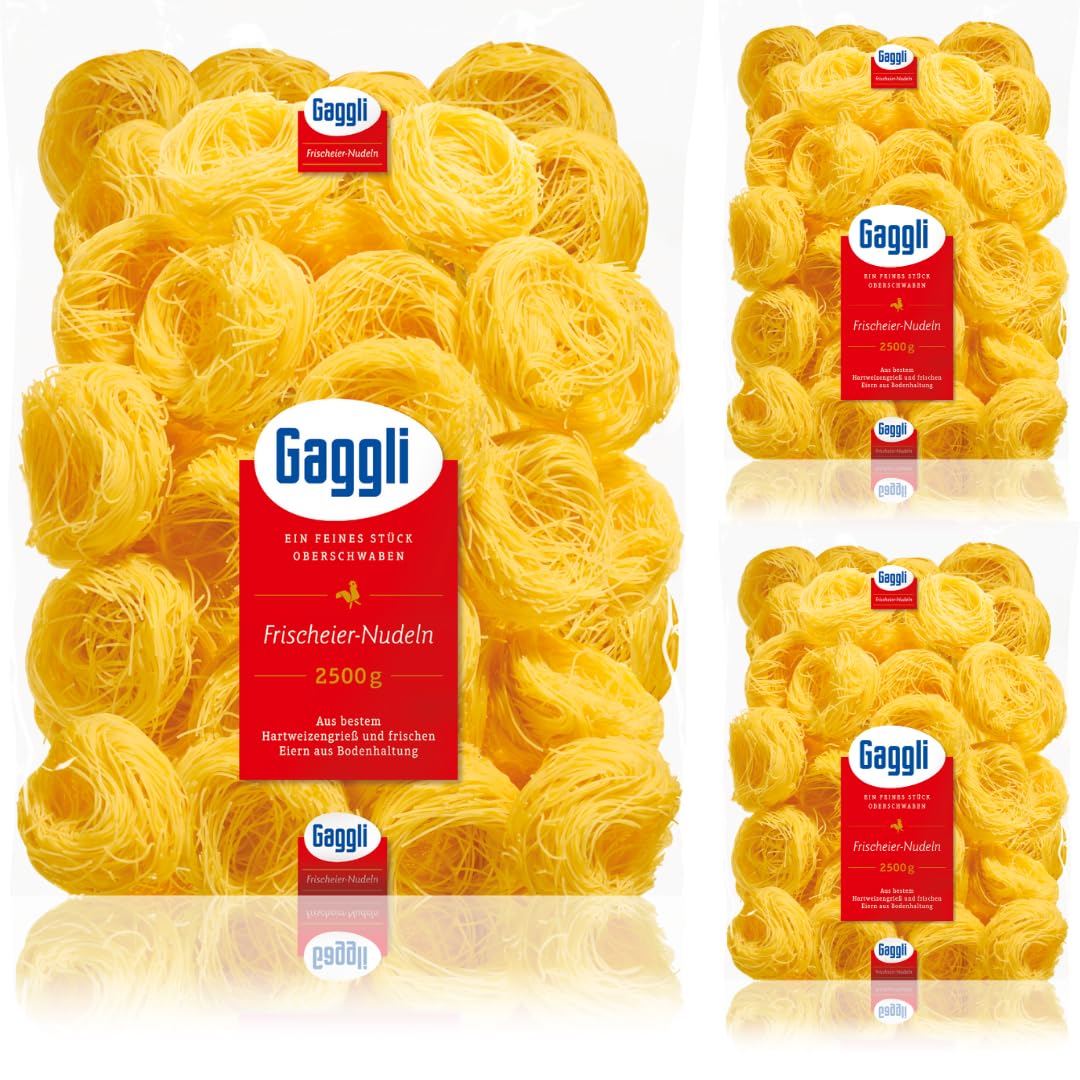 Gaggli Faden Nestchen pasta nudeln 2500 gramm x 3 Stück