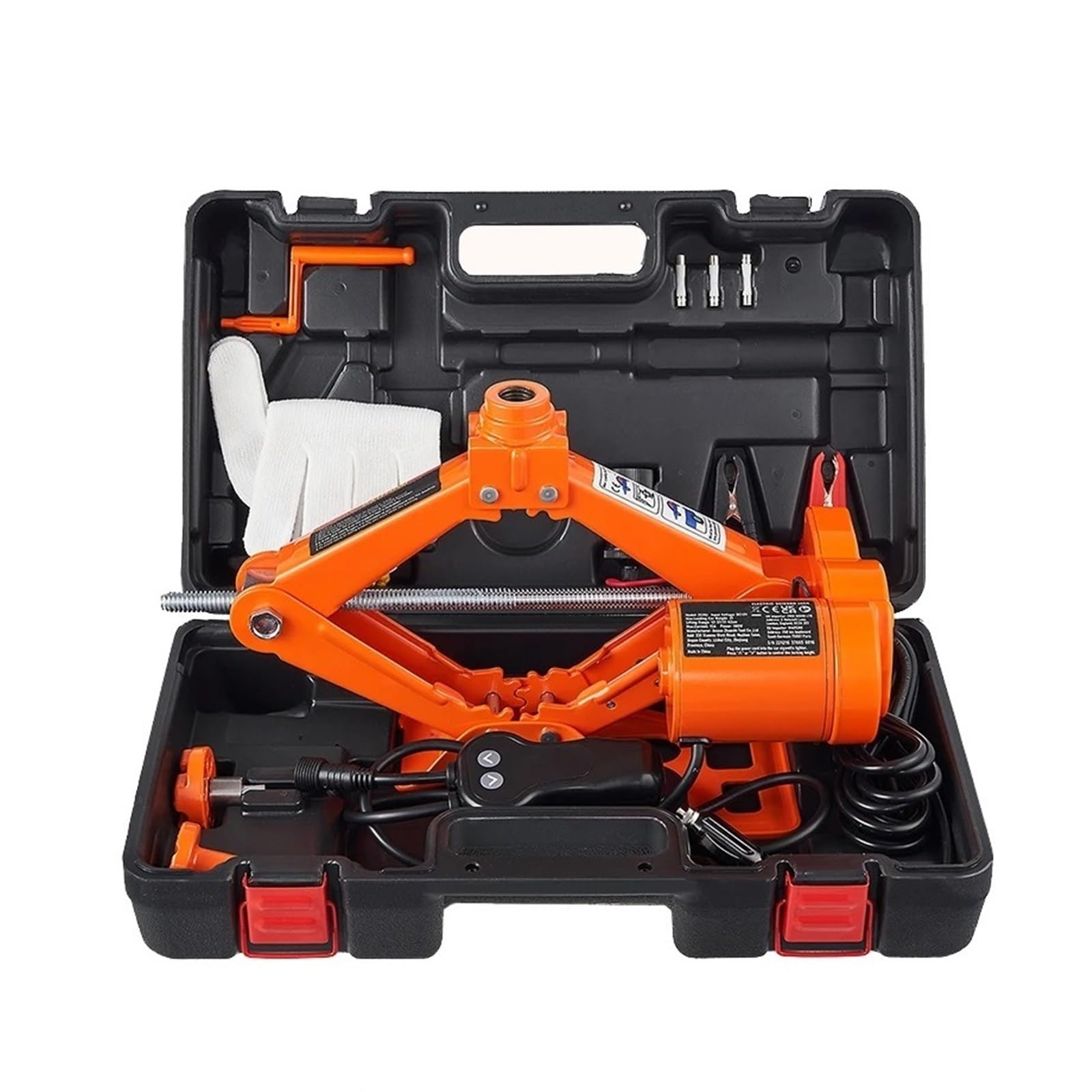 Khfgdhg 5T Electric Car Jack 3/5 Ton Scissor/Hydraulic Jack 12V Electric Automatic Jack Portable Car Jack For Truck Tire Change(5T)