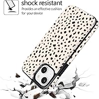 Vista 5 de uCOLOR Funda compatible con iPhone 15 de 6.1 pulgadas con ranura para tarjetero, función atril, doble cierre magnético y bloqueo RFID, funda de 6.1