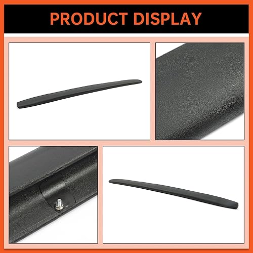 Miniatura 4 de ECOTRIC Cubierta para salpicadero compatible con Chevy Chevrolet GMC Pickup Truck 67 68 69 70 71 72 1967-1972, almohadilla negra de repuesto para