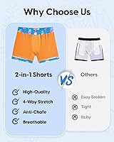 Vista 138 de maamgic Traje de baño para niños con forro de compresión elástico para niño Yema de Huevo Coco