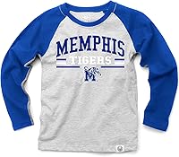 Vista 19 de Wes and Willy NCAA playera raglán de manga larga para niños