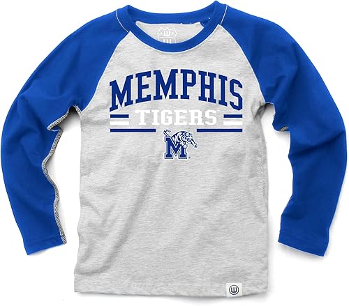 Miniatura 19 de Wes and Willy NCAA playera raglán de manga larga para niños