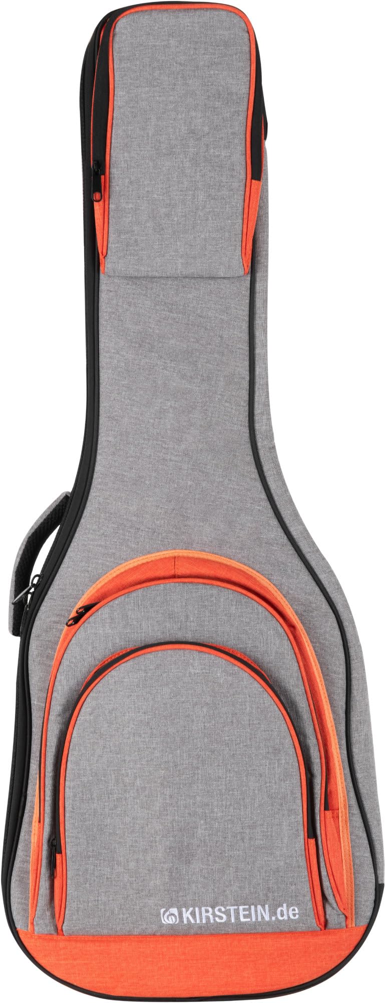 Kirstein EGBK-1122OG E-Gitarrentasche 10 mm Polsterung Rucksack-Gurte 103x37 cm Grau