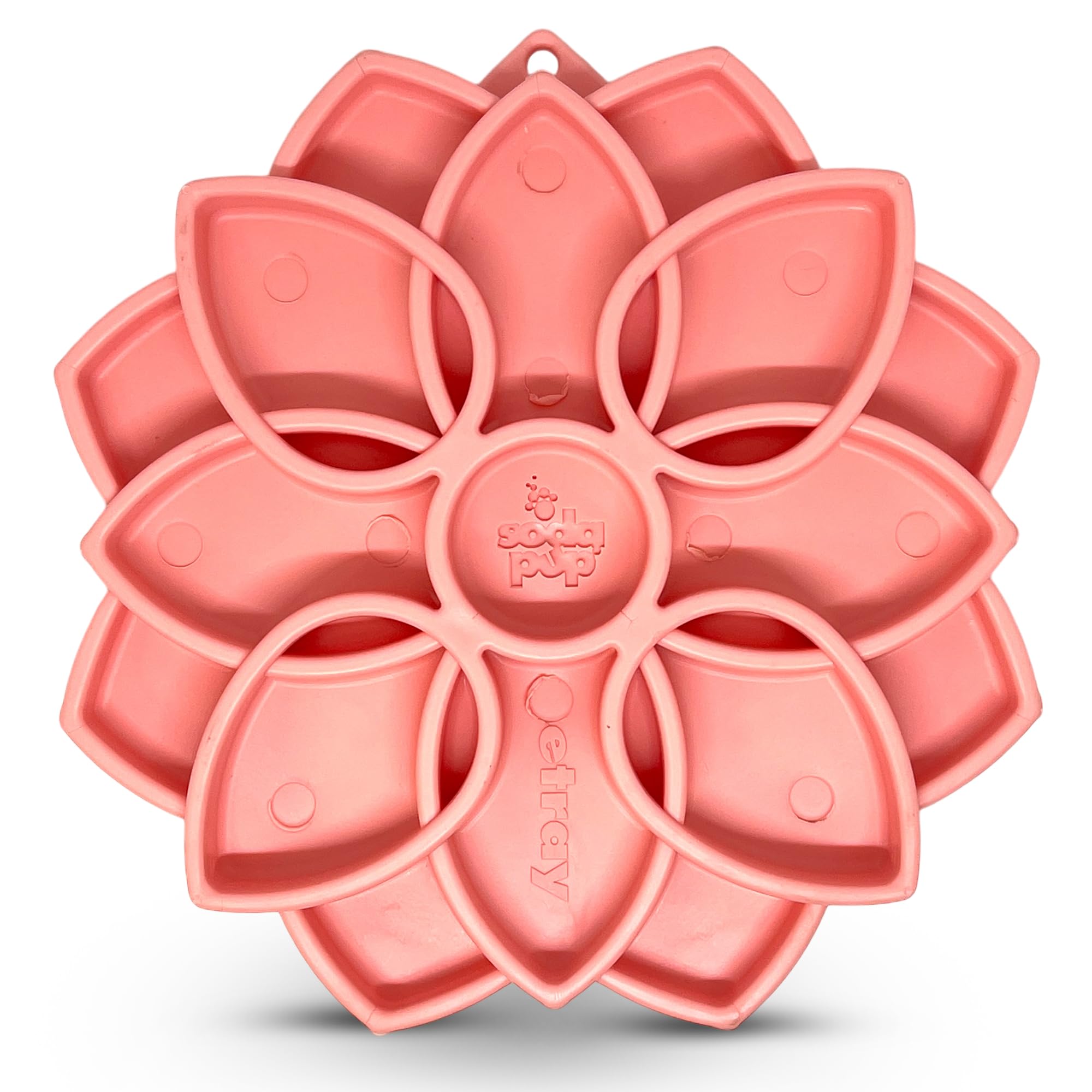 SodaPup Mandala Softie eTray –Durable Enrichment Feeder Made in USA, Non-Toxic, Pet-Safe, Food Safe Rubber for Mental Stimulation, Avoiding Overfeeding, Fresh Breath, Digestive Health, Calming, & More — image 1