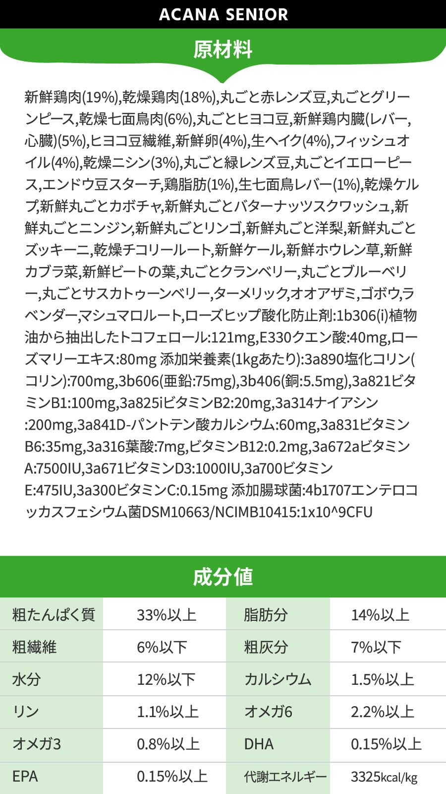 Amazon.co.jp: ACANA (アカナ) ドッグフード シニアドッグ [国内正規品