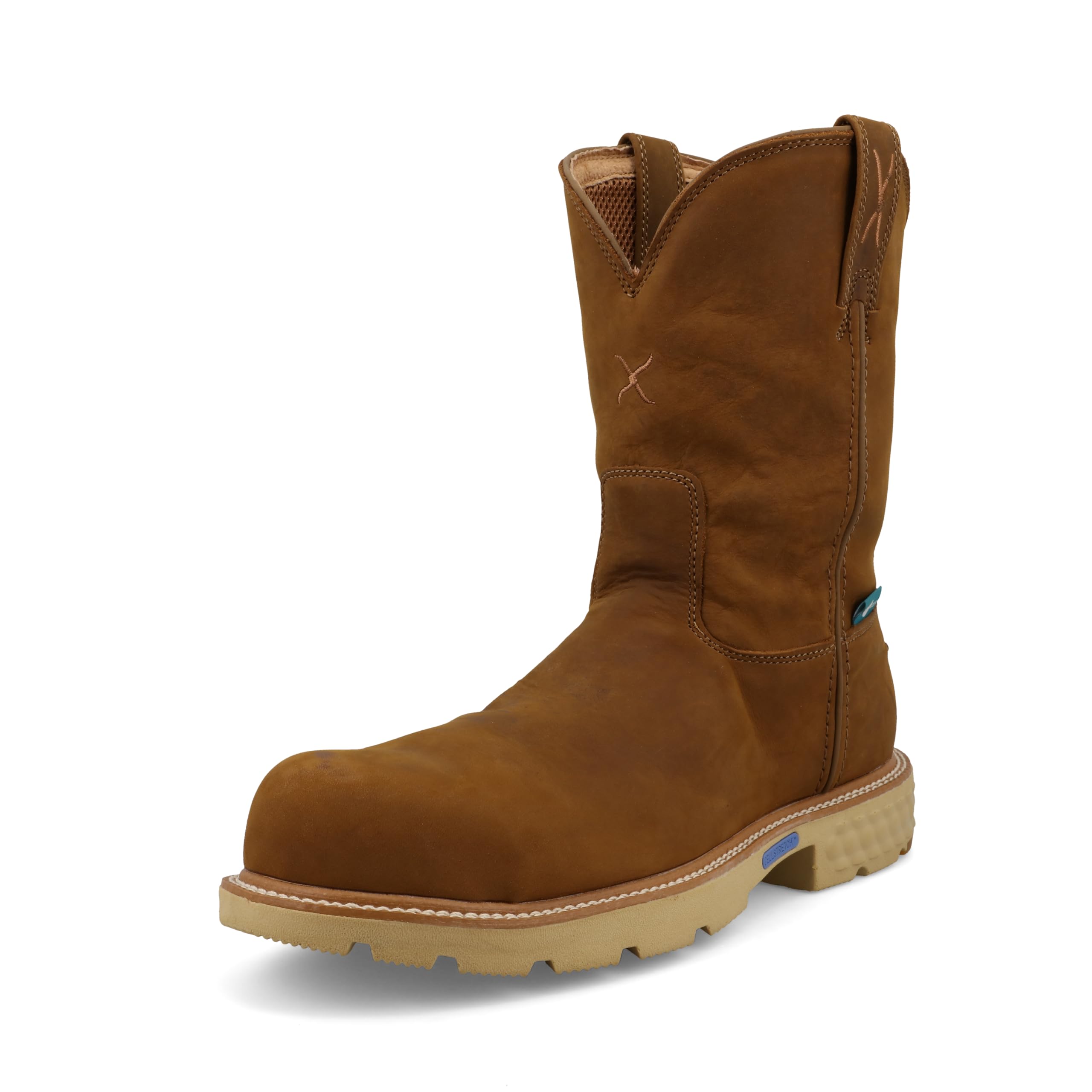 Twisted X Men's 10" Work Boot, Round Toe Nano Toe with CellStretch