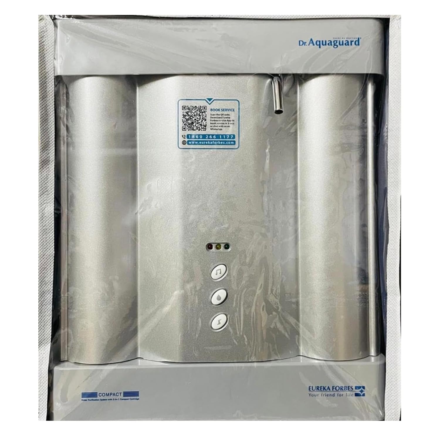 Lyle Easy To Find Grey UV-Resistant Protective Cover for Eureka Forbes Dr. Aquaguard Compact Model Water Purifier – Lightweight, Durable, and Easy to Install-image-2