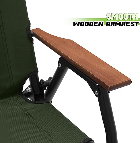 Miniatura 5 de Magshion Silla de campamento de doble asiento de 39 pulgadas, soporta 330 libras para adultos, silla plegable de alta resistencia para 2 personas,