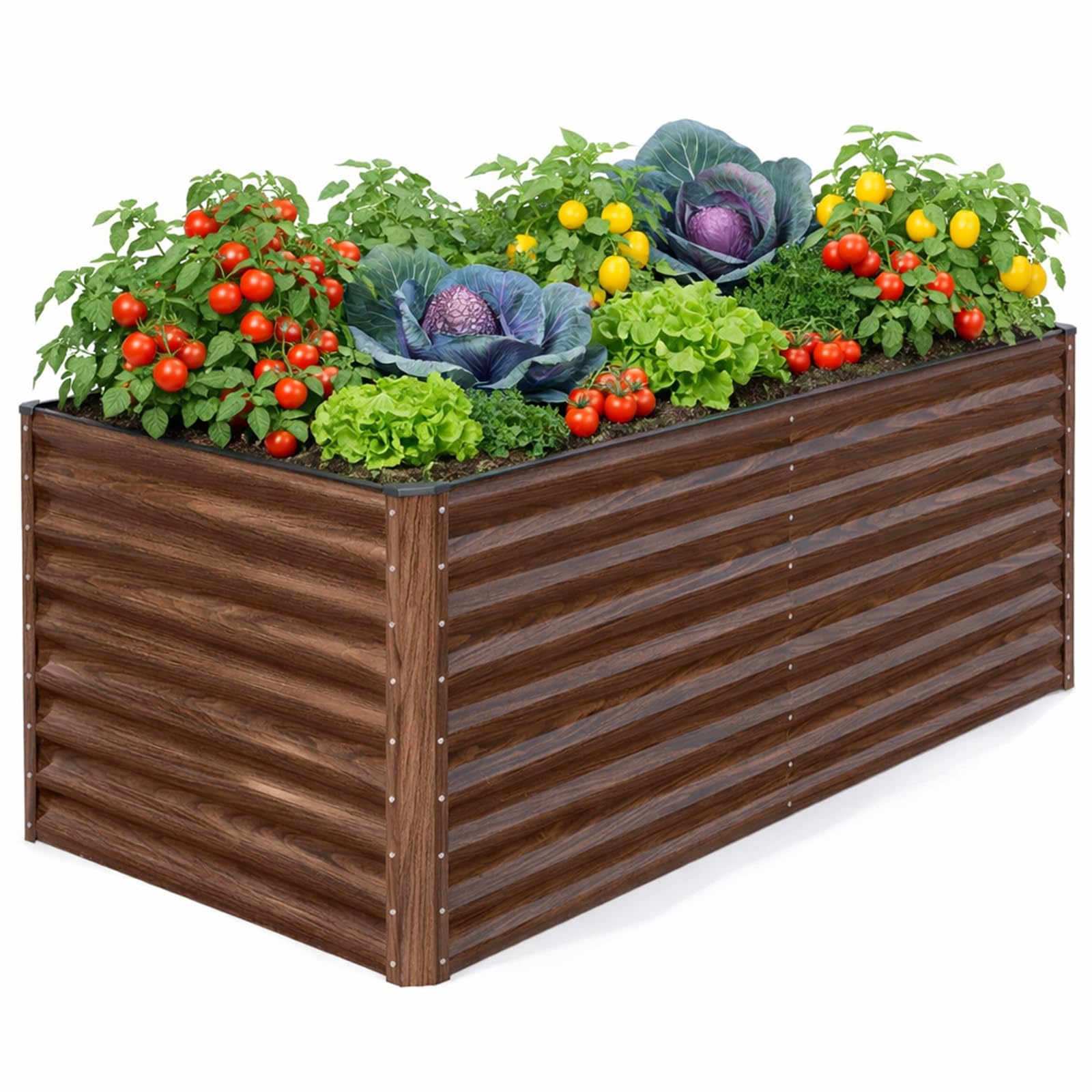 SnugNiture 36" Tall Raised Garden Bed, Easy Gardening at Waist Height, 8x4x3ft