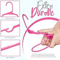 Vista 4 de Utopia Home Paquete de 20 perchas para niños, perchas de plástico para bebés de 11.5 pulgadas para armario, perchas para ropa y perchas infantiles