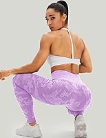 Vista 45 de HIGORUN - Leggings sin costuras para mujer, moldeadores, con diseño gráfico de sonrisas, de cintura alta, para el gimnasio, yoga o hacer ejercicio