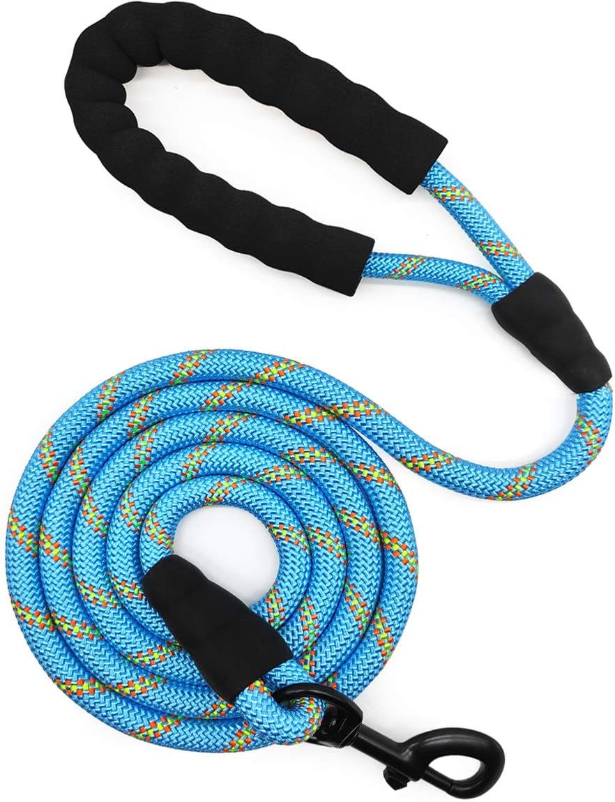 Mycicy Heavy Duty Dog Leash, 6Foot Rope Dog Leash for Strong Dogs Unique Pattern Colorful Round Basic Dog Leash