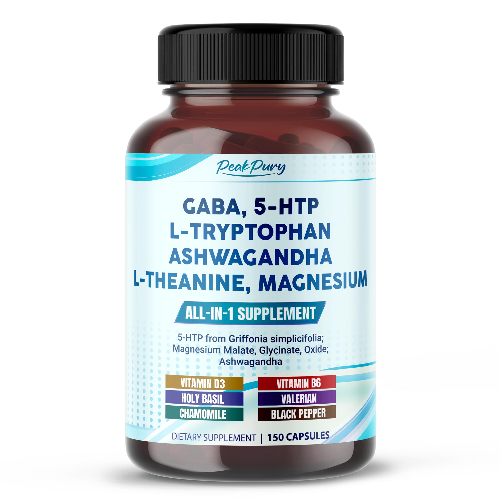 Amazon.com: PeakPury GABA Supplement with 5-HTP, L-Tryptophan
