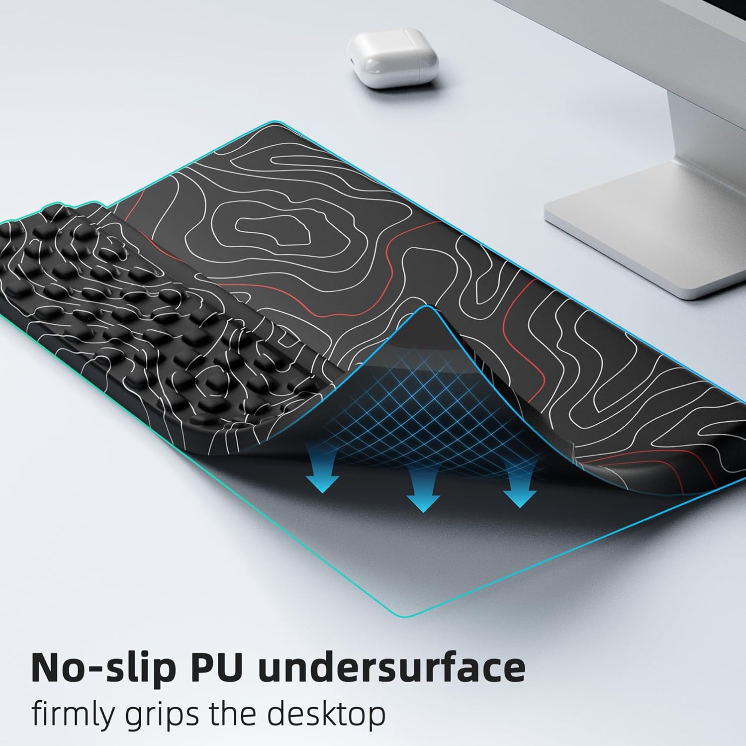 Ospelelf Tilt Keyboard Stand with Wrist Rest, Comfy Ergonomic Keyboard Riser Holder for Office Home - Image 5