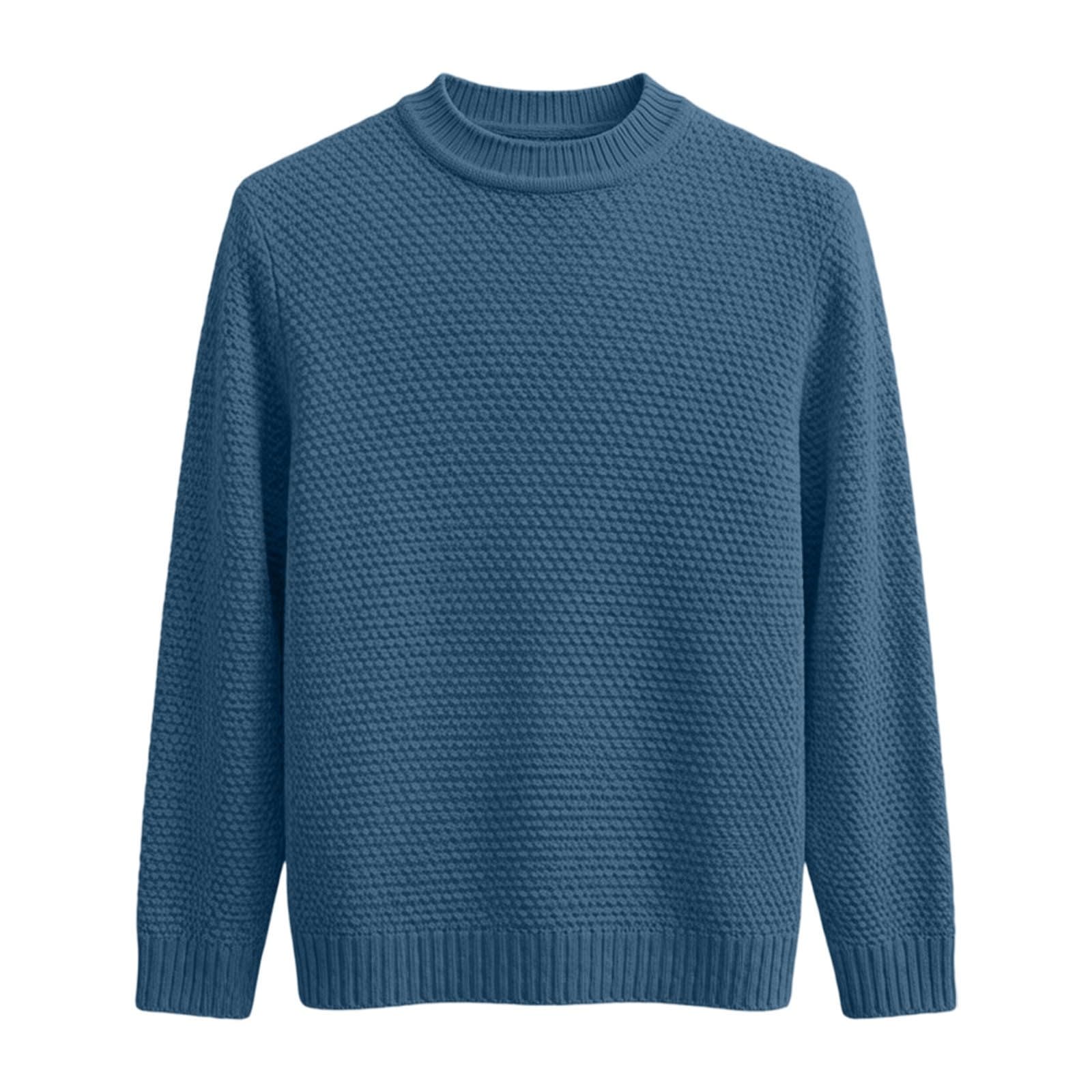 Suéter Punto Cuello para Hombre, Abrigo Informal Manga Larga, para Invierno
