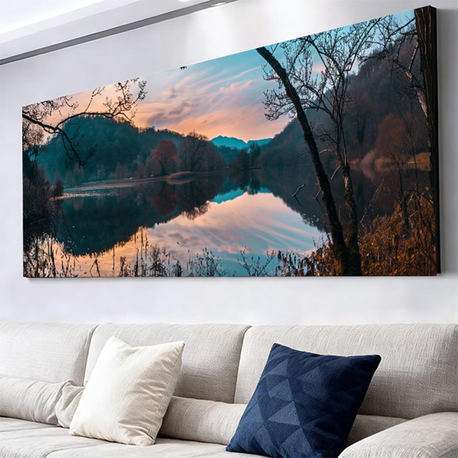 Duże diamentowe drzewo artystyczne zestawy do malowania diamentami dla dorosłych, 5D Dimond Art Lake Gem Arts and Crafts dla dzieci początkujących, zestaw do haftu krzyżykowego z kryształami strasu