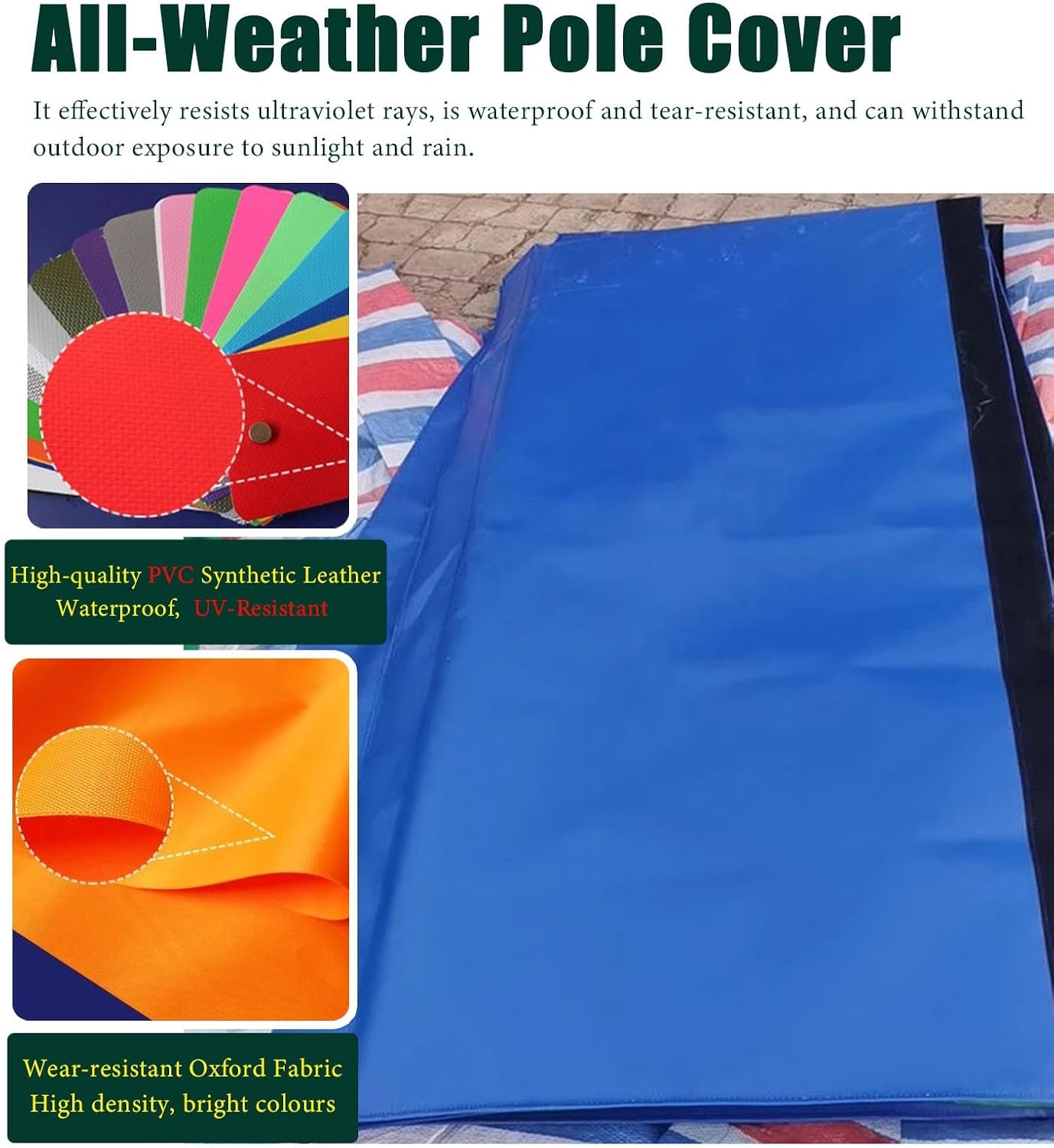 4 ft Tall Basketball Hoop Pole Column Cover Indoor Outdoor, Wrap Foam Round Pole Padding for Awning Poles, Parking Safety Crash Pad