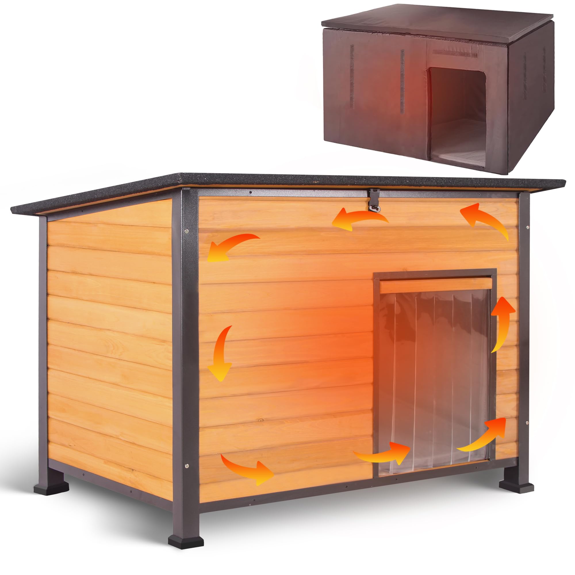 Photo 1 of ALEKNEKI Large Dog House - Weatherproof, Anti-Chewing