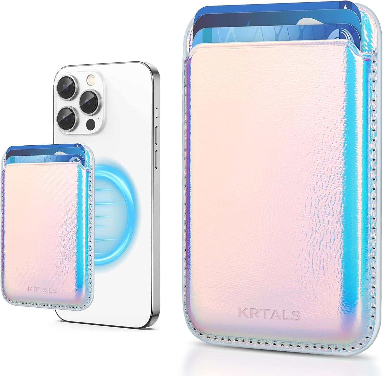 KRTALS Magnetic Wallet Cell Phone Card Holder for Phone Case with Mag-Safe