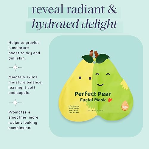 Miniatura 7 de SpaLife Donut Let Me Go Duo - Paquete de 6 máscaras faciales - Set de regalo para el cuidado de la piel para el día de San Valentín - Cafeína