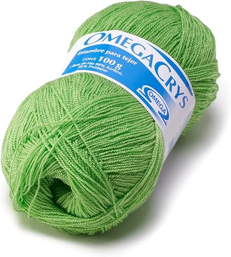 Miniatura 38 de OMEGACRYS [100gr] - de Omega - Hilo fino de cristal ideal para todas las manualidades - Color 01-Blanco 200 01-blanco 200,01-gris claro 210,03-Azul