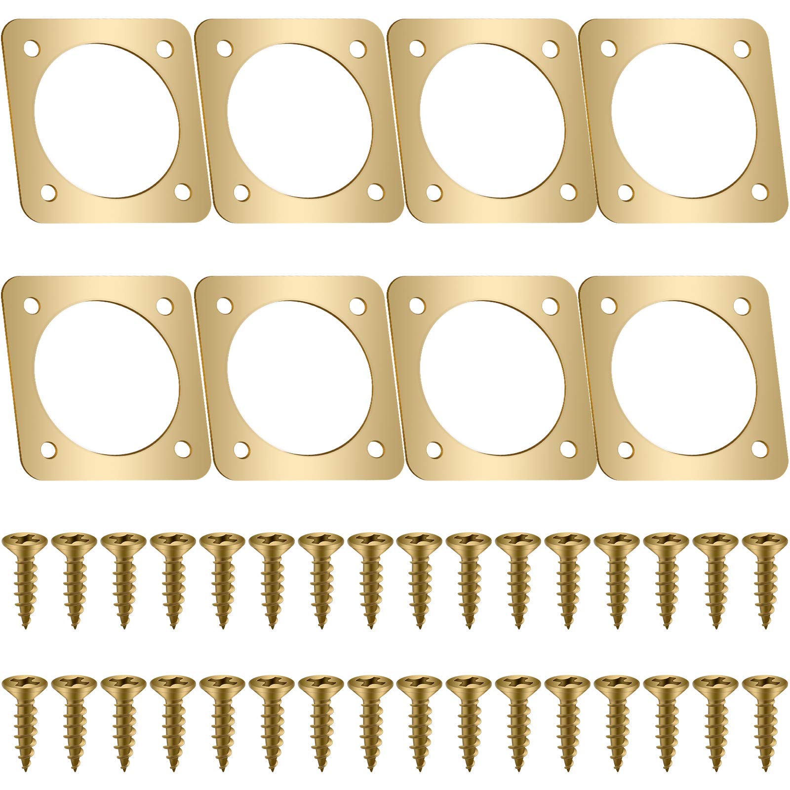 Ripeng Metal Bird House Guard with Copper Portal for Eastern Bluebird Houses 1 1/2 Inch Opening (8 Pieces)