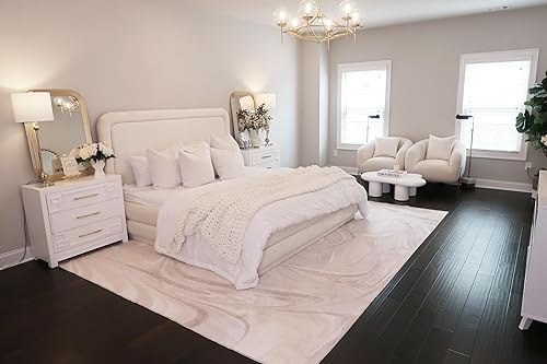 Miniatura 5 de SAFAVIEH Home Collection Ahna - Espejo de pared rectangular decorativo de latón de 24 x 36 pulgadas para dormitorio, sala de estar, baño, entrada