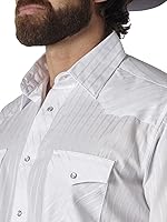 Vista 15 de Wrangler Camisas deportivas de manga larga con botones a presión y dos bolsillos para hombre Marrón (Dark Tan)