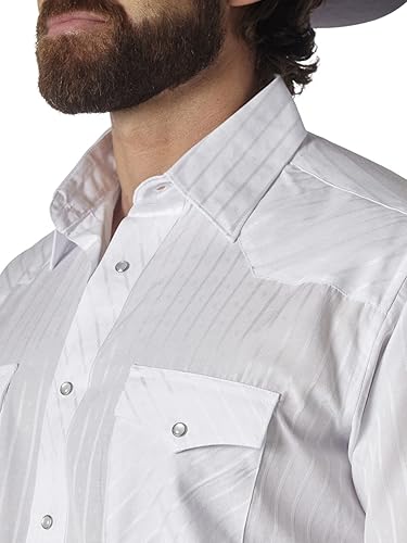 Miniatura 15 de Wrangler Camisas deportivas de manga larga con botones a presión y dos bolsillos para hombre Marrón (Dark Tan)