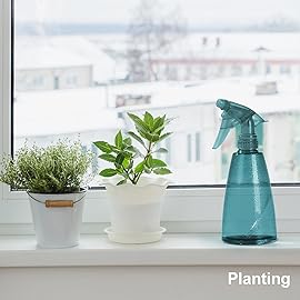 Spray Bottles 3-Pack, 16 Oz, Mist & Stream, Plastic Water Spray Bottle for Hair, Essential Oils, Plants, Cleaning Solutions, Cat Dog Correction Behavior - Empty Spray Bottles (Orange, Navy, Gray)