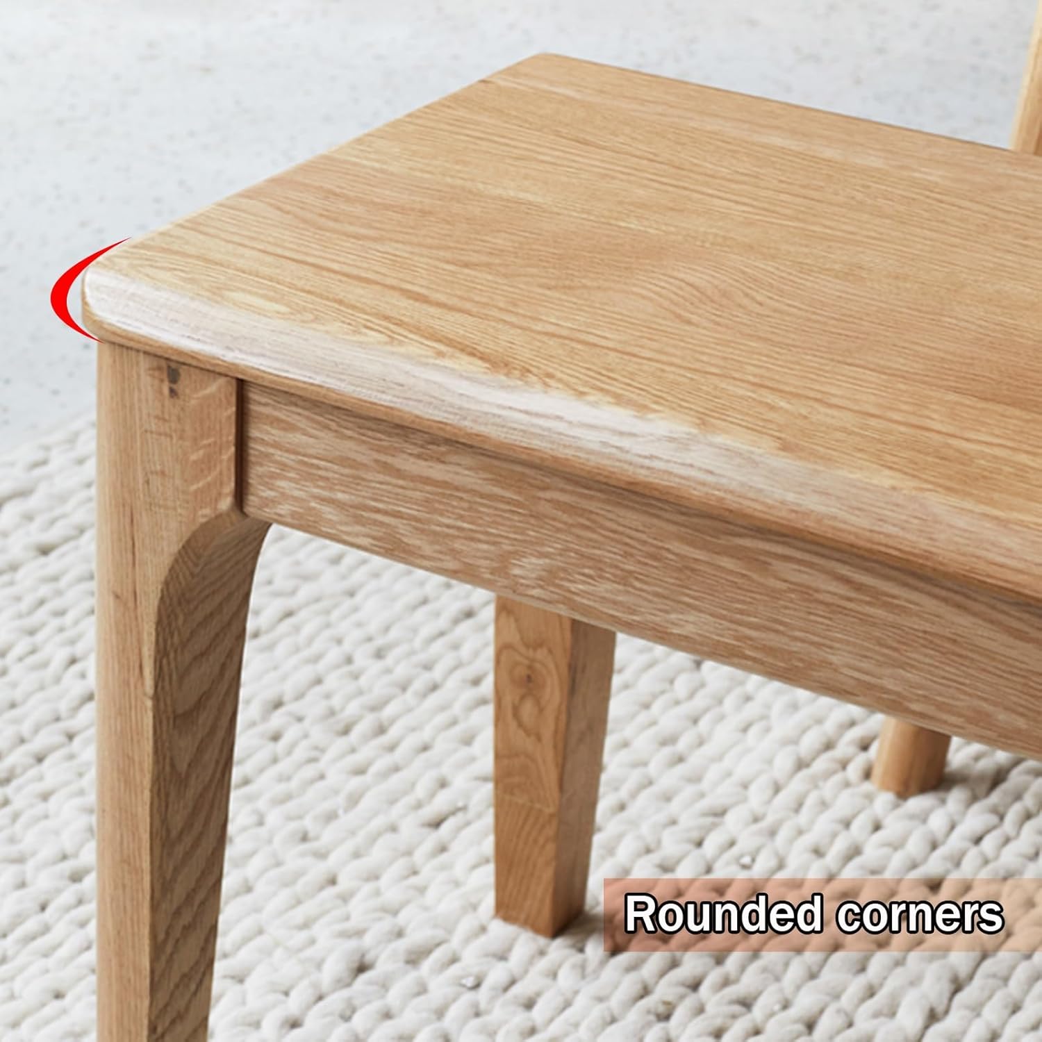 Dining Bench, Wood Bench, Narrow Table Benches, Entryway Bench, Sturdy and Stable, Kitchen Bench, for Bedroom, Dining Room, Entry Way(125cm/49.2in)