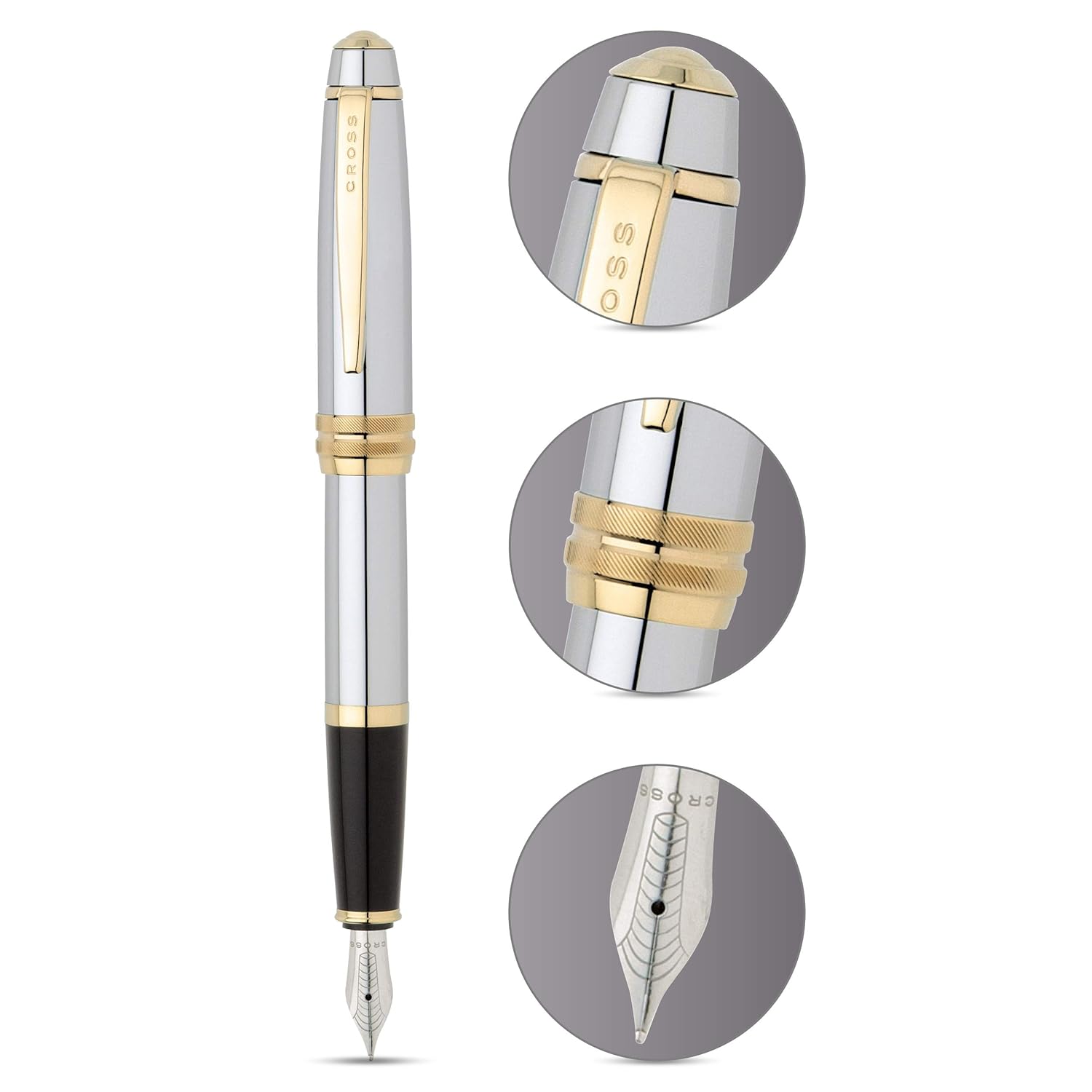 Cross Bailey Medalist w/w/Gold Plated Appointments Fountain Pen Item# AT0456-6 - Image 2