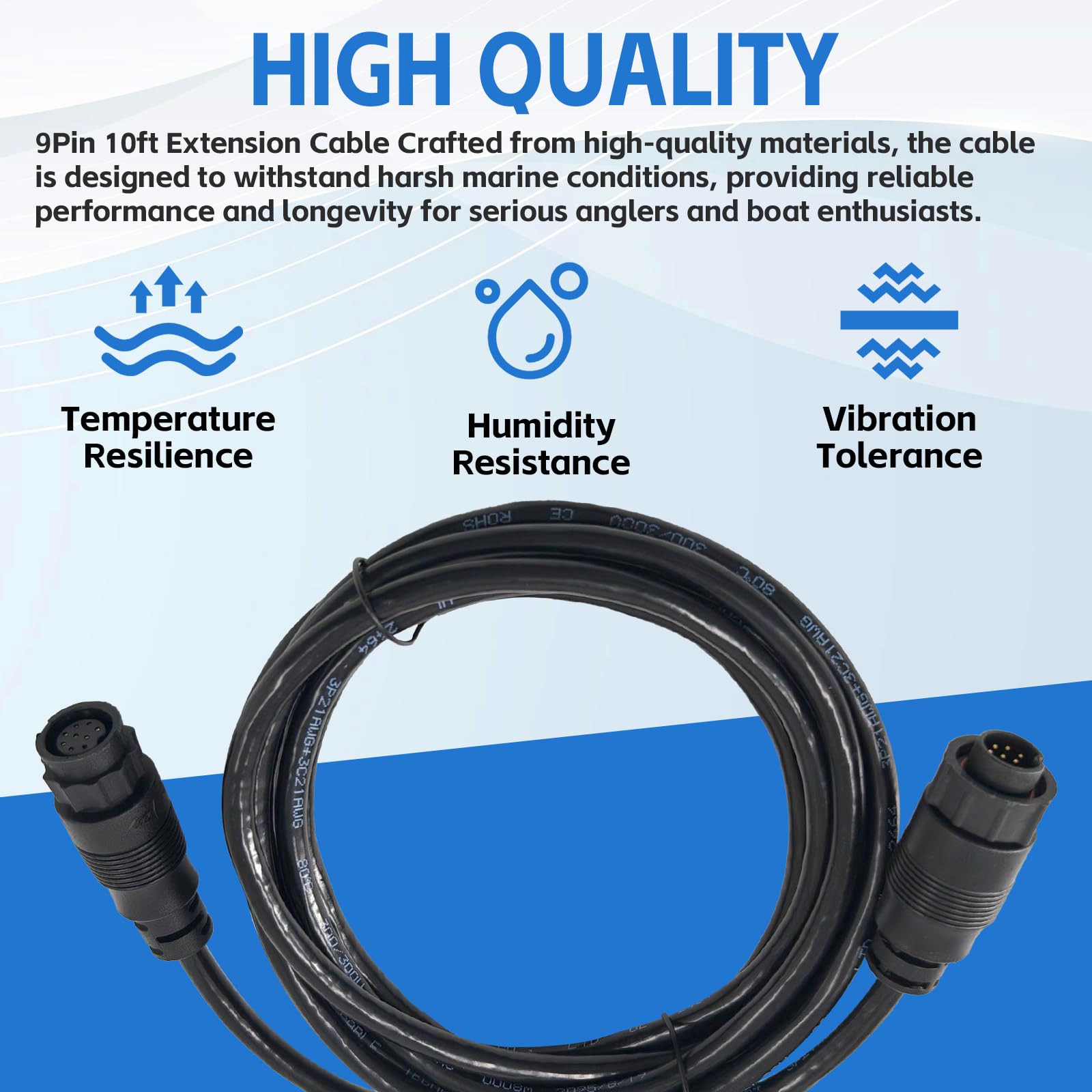 Amazon.com: BZJUNZE 000-00099-006 Extension Cable 9 Pin 10ft Fit