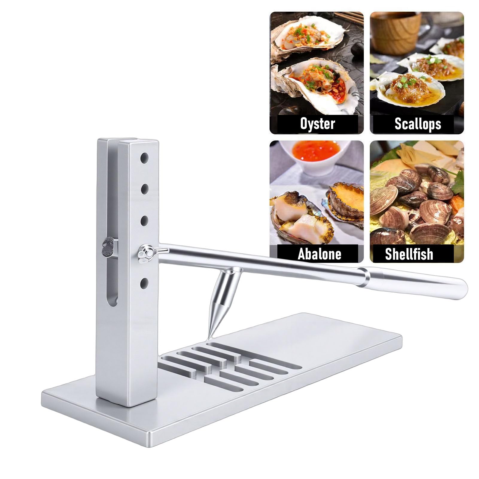 Zunate Durevole Strumento per Sgusciare le Ostriche con Design Antiscivolo per Aprire Vongole e Ostriche, Forniture per Buffet di Hotel