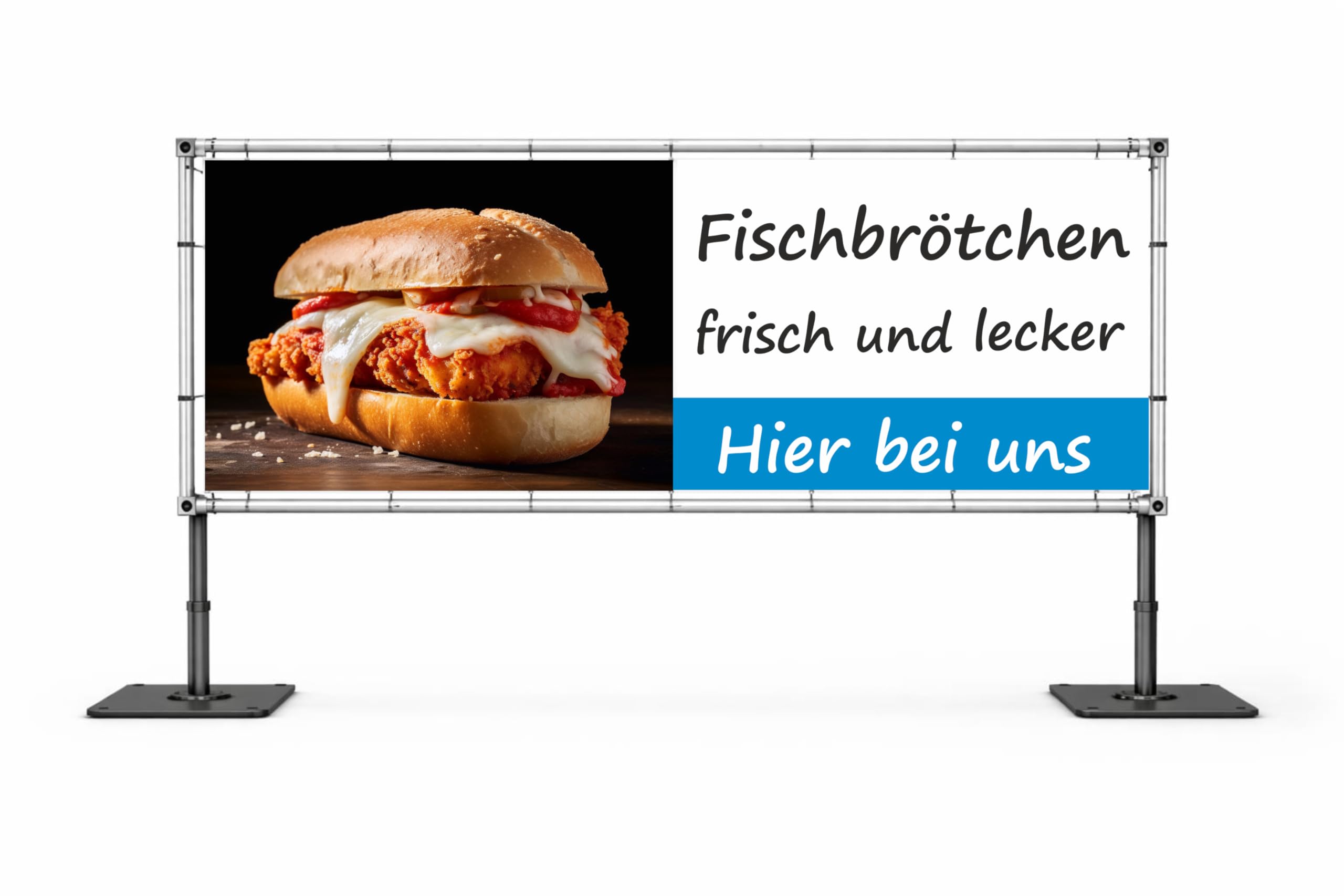 Banner 200 x 70 cm Fischbrötchen