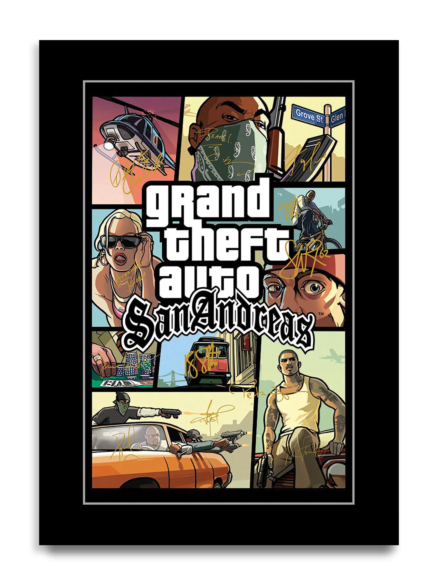 HWC Trading Grand Theft Auto San Andreas Gifts Printed Signed Autograph Picture for Video Game Fans and Gamers (ID-003171) - A4 Print Only