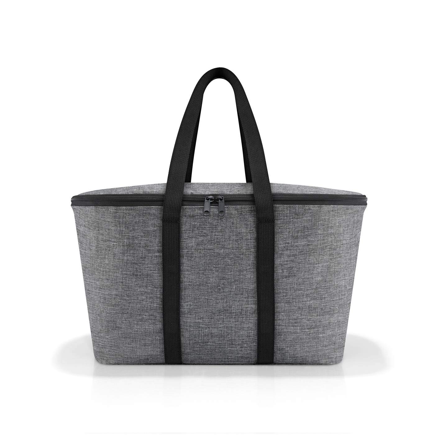 Set aus reisenthel carrybag BK + reisenthel coolerbag UH, Einkaufskorb mit passender Kühltasche, Black + Twist Silver