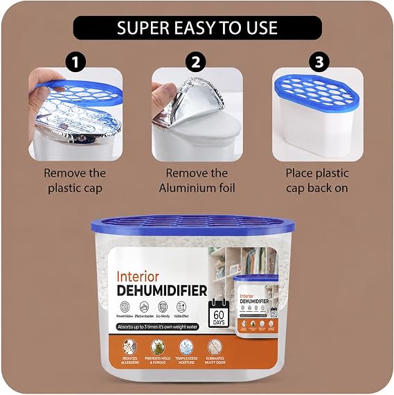 Roe Tenpo Dehumidifier, 500ml, Pack of 5