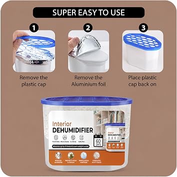 Roe Tenpo Dehumidifier, 500ml, Pack of 5