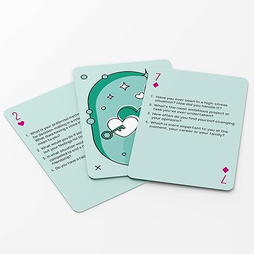 Miniatura 2 de Juego de cartas de mesa para adultos 208 preguntas de conversación para parejas y amigos - Profundizar las conexiones, mejorar la comunicación y