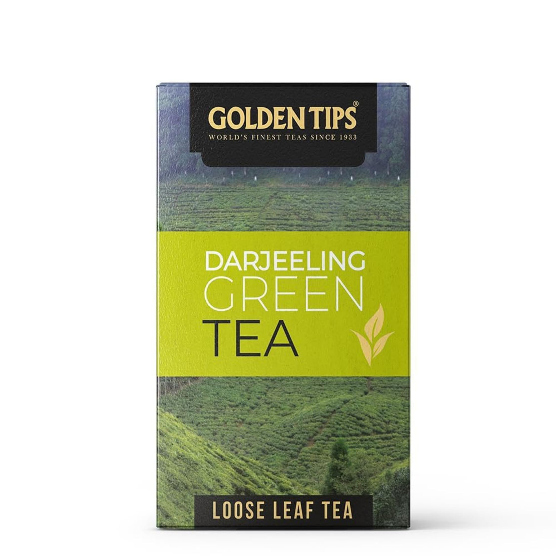 Golden Tips Darjeeling Green Tea, Premium Whole Leaf Loose Tea, Rich in Antioxidants, Smooth & Delicate Flavor, Gentle Floral Aroma, Non-Fermented (100 Gram, 50 cups)