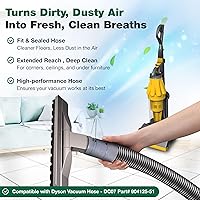 Vista 3 de Crucial Vacuum Manguera compatible con Dyson DC07 All Floors Hose Silver/Yellow No. 904125-51