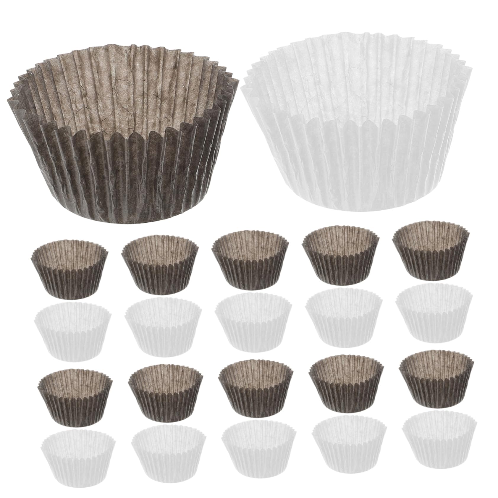 Mikikit Textura Resistente Ideales para Postres y Papel Antiadherente 1000 Capacillos de Papel para Cupcakes y Frutos Secos en Fiestas y Pastelerías